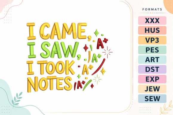 Back to School Student Quote: An Embroidery Seller Review