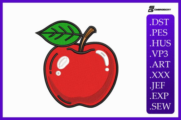 Classic Red Apple: A Seasonal Embroidery Review