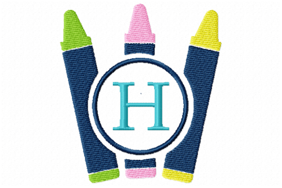 Crayons Frame Monogram Letter H: A Designer’s Review
