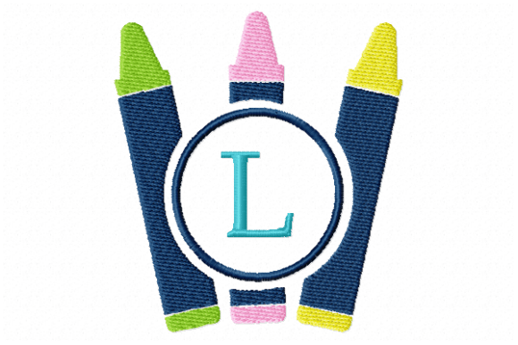 Crayons Frame Monogram Letter L: A Designer’s Review