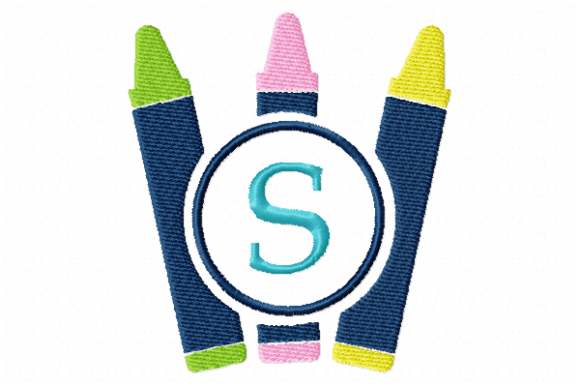 Crayons Frame Monogram Letter S: Seller Review