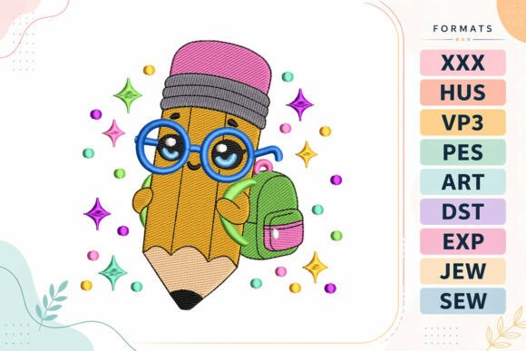 Kawaii Back to School Pencil: Apparel Design Review
