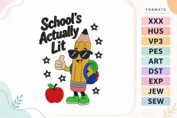 Pencil Back to School Quote: An Embroidery Seller Review